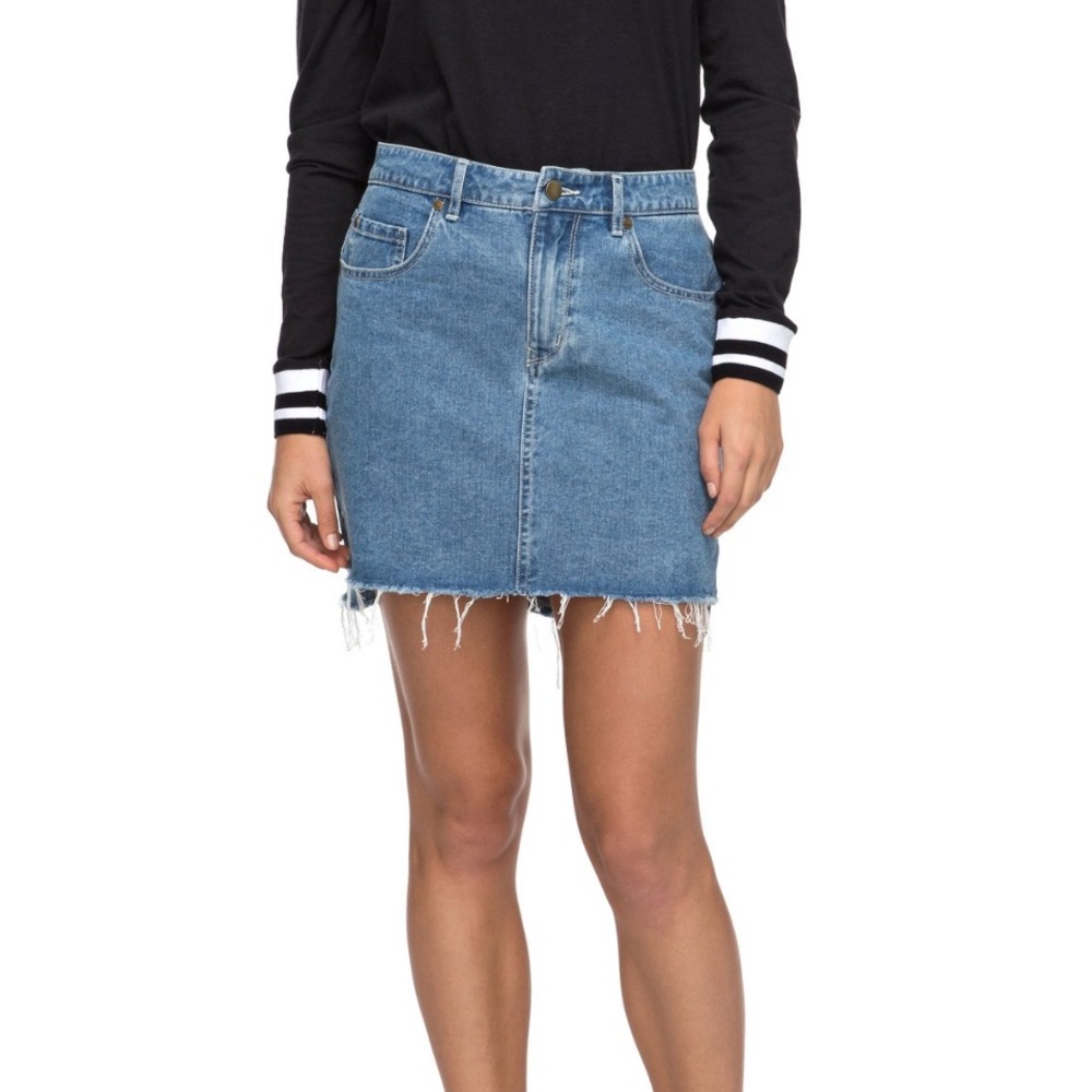 Roxy Take This Chance Denim Skirt